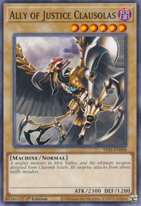 Ally of Justice Clausolas - 2-Player Starter Set (TPSS) #STAS-EN008 - Common / Short Print YuGiOh Trading Card