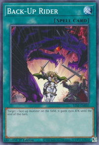 Back-Up Rider - 2-Player Starter Set (TPSS) #STAS-EN010 - Common / Short Print YuGiOh Trading Card