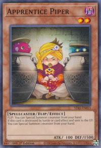 Apprentice Piper - 2-Player Starter Set (TPSS) #STAS-EN011 - Common / Short Print YuGiOh Trading Card