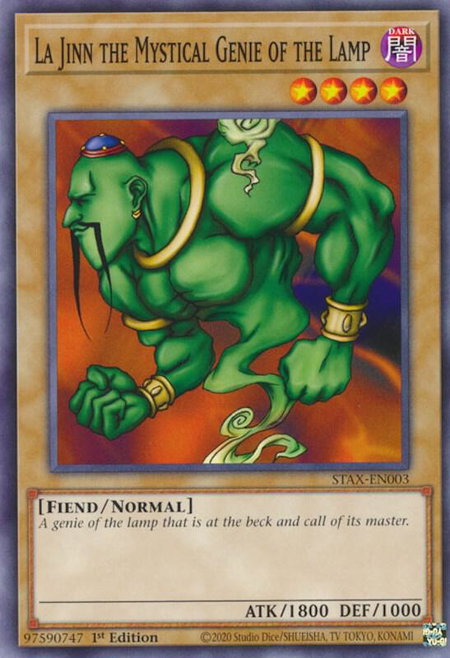 La Jinn the Mystical Genie of the Lamp - 2-Player Starter Set YuGiOh trading card