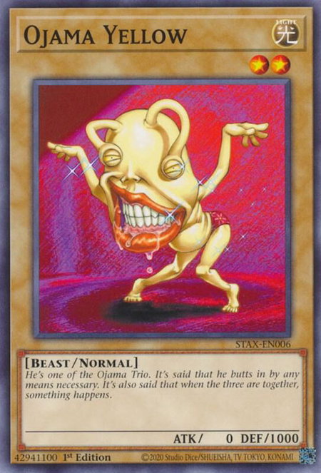 Ojama Yellow - 2-Player Starter Set YuGiOh trading card