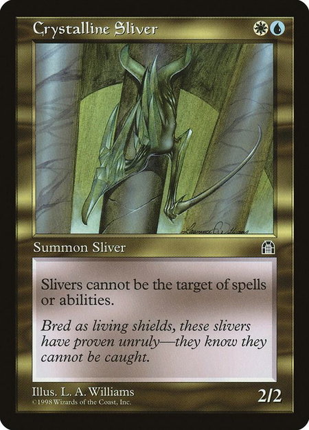 Crystalline Sliver - Stronghold Magic: The Gathering trading card