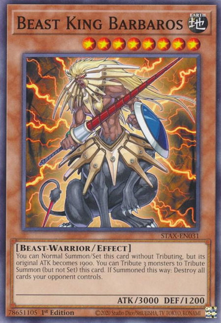 Beast King Barbaros - 2-Player Starter Set YuGiOh trading card