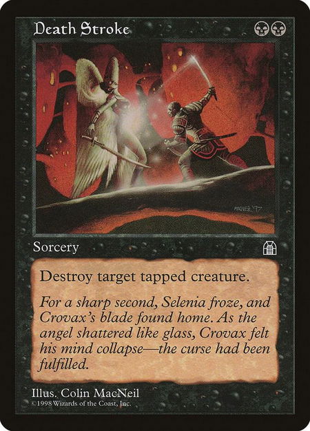 Death Stroke - Stronghold Magic: The Gathering trading card