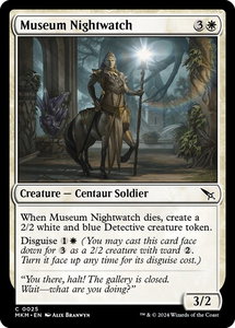 Museum Nightwatch - Murders at Karlov Manor (MKM) #25 - Common Magic: The Gathering Trading Card