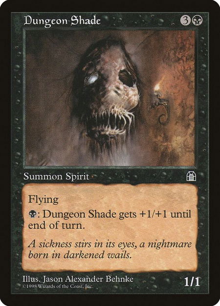 Dungeon Shade - Stronghold Magic: The Gathering trading card