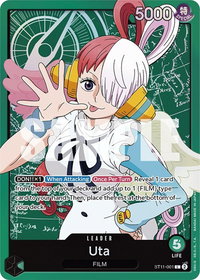 Uta (001) - Starter Deck 11: Uta (ST-11) #ST11-001 - Leader One Piece Trading Card