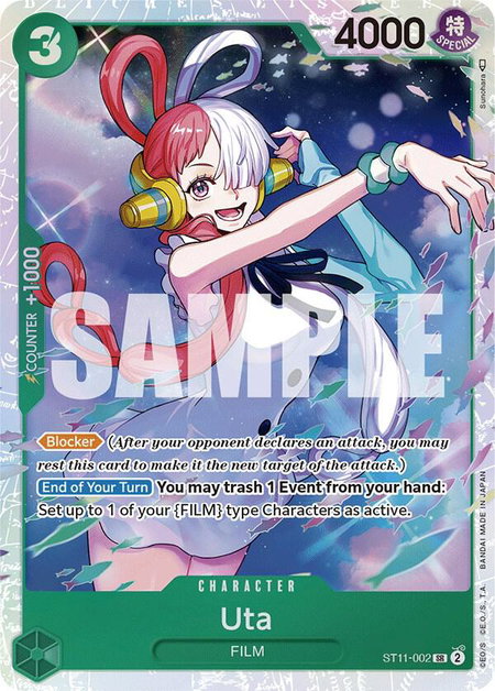 Uta (002) - Starter Deck 11: Uta One Piece trading card