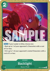 Backlight - Starter Deck 11: Uta (ST-11) #ST11-003 - Common One Piece Trading Card
