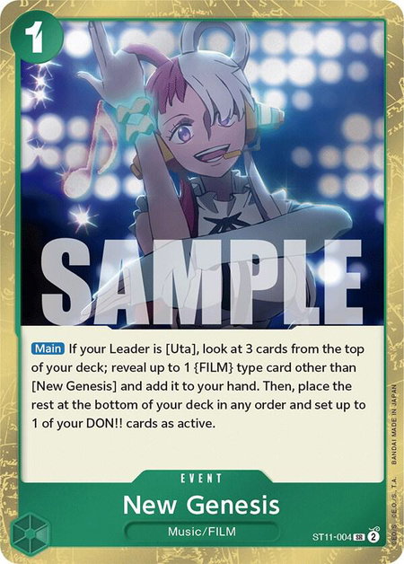New Genesis - Starter Deck 11: Uta One Piece trading card