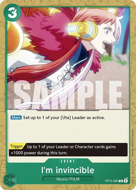 I'm invincible - Starter Deck 11: Uta One Piece trading card