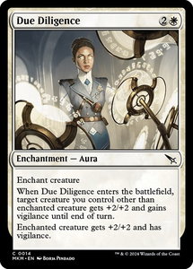 Due Diligence - Murders at Karlov Manor (MKM) #14 - Common Magic: The Gathering Trading Card