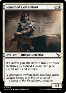 Seasoned Consultant - Murders at Karlov Manor (MKM) #33 - Common Magic: The Gathering Trading Card