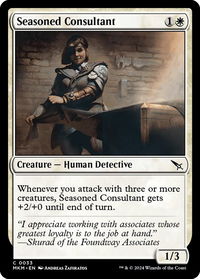 Seasoned Consultant - Murders at Karlov Manor (MKM) #33 - Common Magic: The Gathering Trading Card