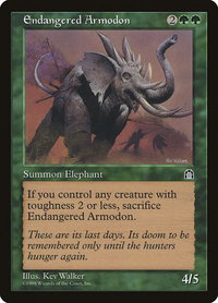 Endangered Armodon - Stronghold (STH) #null - Common Magic: The Gathering Trading Card