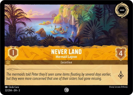 Never Land - Mermaid Lagoon - Into the Inklands Disney Lorcana trading card