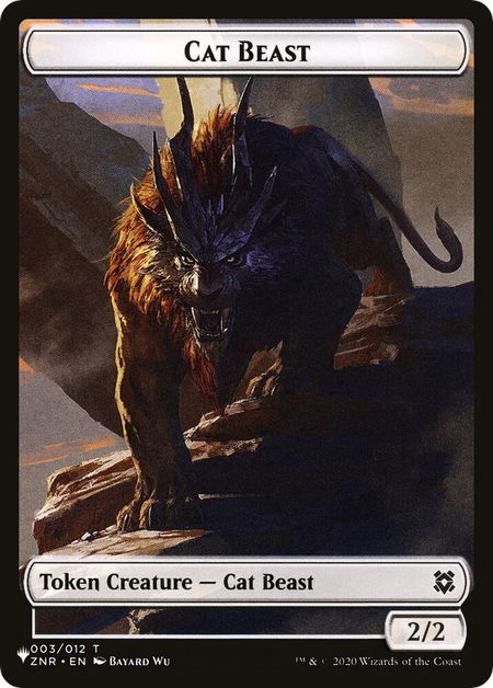 Cat Beast // Rat Double-Sided Token - The List Reprints Magic: The Gathering trading card