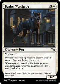 Karlov Watchdog - Murders at Karlov Manor (MKM) #20 - Uncommon Magic: The Gathering Trading Card