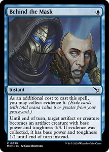 Behind the Mask - Murders at Karlov Manor (MKM) #39 - Common Magic: The Gathering Trading Card