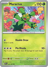 Maractus - SV: Paldean Fates (PAF) #003/091 - Common Pokémon Trading Card