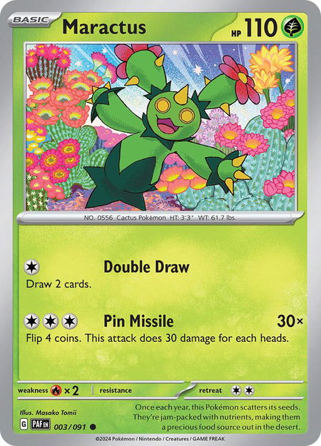 Maractus - SV: Paldean Fates Pokémon trading card