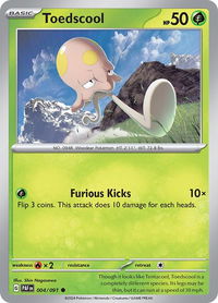 Toedscool - 004/091 - SV: Paldean Fates (PAF) #004/091 - Common Pokémon Trading Card