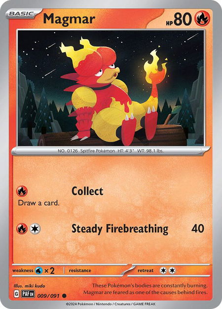 Magmar - SV: Paldean Fates Pokémon trading card