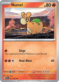 Numel - SV: Paldean Fates (PAF) #011/091 - Common Pokémon Trading Card