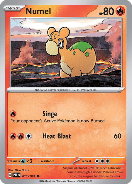 Numel - SV: Paldean Fates Pokémon trading card