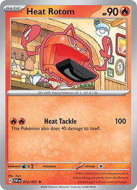 Heat Rotom - SV: Paldean Fates (PAF) #013/091 - Rare Pokémon Trading Card
