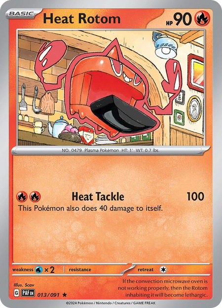 Heat Rotom - SV: Paldean Fates Pokémon trading card