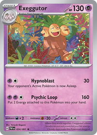 Exeggutor - SV: Paldean Fates (PAF) #024/091 - Rare Pokémon Trading Card