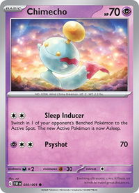 Chimecho - SV: Paldean Fates (PAF) #030/091 - Common Pokémon Trading Card