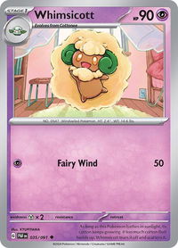 Whimsicott - SV: Paldean Fates (PAF) #035/091 - Uncommon Pokémon Trading Card