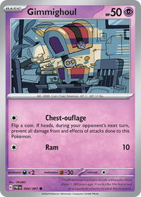 Gimmighoul - SV: Paldean Fates (PAF) #044/091 - Common Pokémon Trading Card