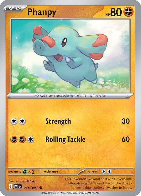 Phanpy - SV: Paldean Fates Pokémon trading card