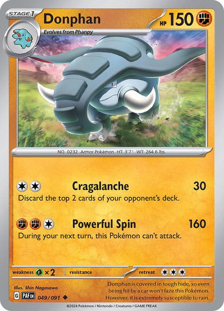Donphan - SV: Paldean Fates Pokémon trading card