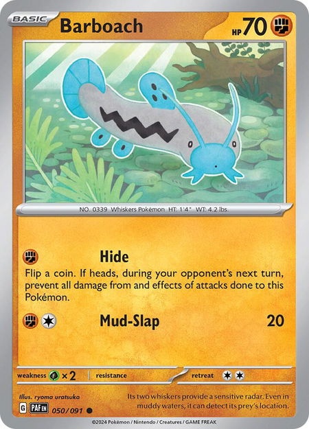Barboach - SV: Paldean Fates Pokémon trading card