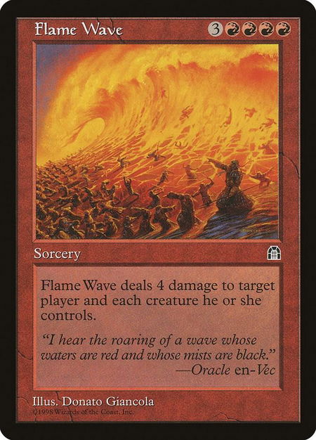 Flame Wave - Stronghold Magic: The Gathering trading card