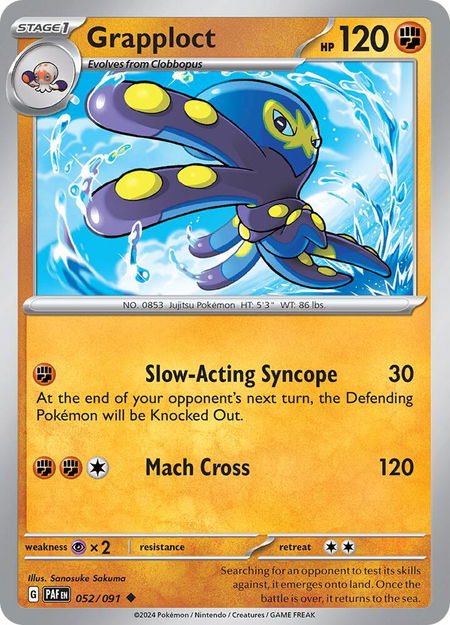 Grapploct - SV: Paldean Fates Pokémon trading card