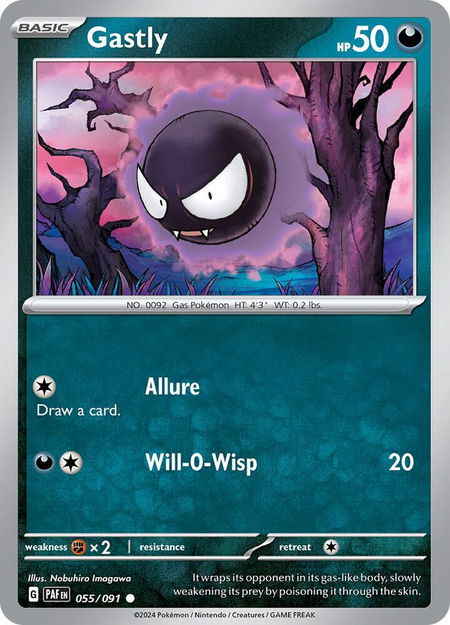 Gastly - SV: Paldean Fates Pokémon trading card