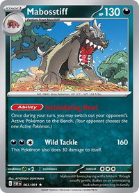 Mabosstiff - 063/091 - SV: Paldean Fates (PAF) #063/091 - Rare Pokémon Trading Card