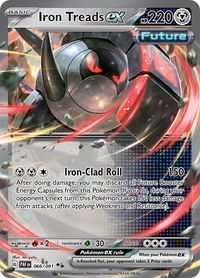 Iron Treads ex - SV: Paldean Fates (PAF) #066/091 - Double Rare Pokémon Trading Card