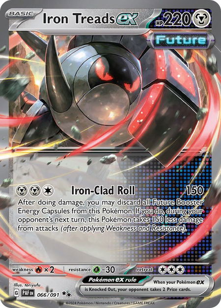 Iron Treads ex - SV: Paldean Fates Pokémon trading card