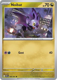 Noibat - 068/091 - SV: Paldean Fates (PAF) #068/091 - Common Pokémon Trading Card