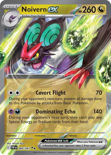Noivern ex - 069/091 - SV: Paldean Fates Pokémon trading card