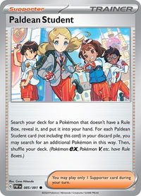 Paldean Student - 085/091 - SV: Paldean Fates (PAF) #085/091 - Common Pokémon Trading Card
