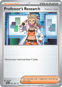 Professor's Research - 087/091 - SV: Paldean Fates (PAF) #087/091 - Rare Pokémon Trading Card