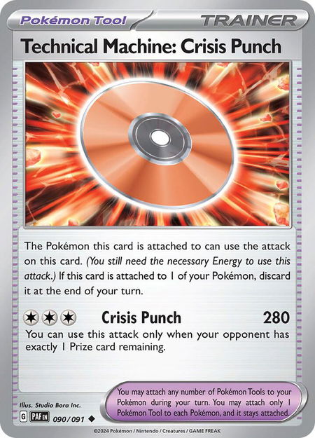 Technical Machine: Crisis Punch - SV: Paldean Fates Pokémon trading card