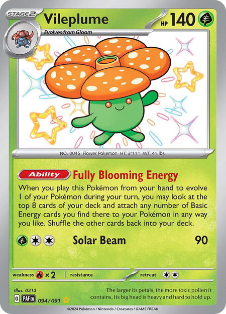 Vileplume - SV: Paldean Fates Pokémon trading card